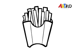 French Fries Free Printable Coloring Pages In 2020 Outline Pictures Coloring Pages Printable Coloring Pages