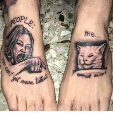 This Is Amazing Cat Meme Tattoo Smudge The Cat Memes Tattoos