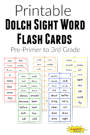 220 words are often sorted by. Dolch Sight Word Flash Cards Free Printable For Kids Sight Word Flashcards Sight Words Printables Sight Word Cards