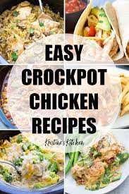 Easy crock pot pork chops have only 4 ingredients and hardly any prep time! Crockpot Chicken Recipes Easy And Healthy Meals