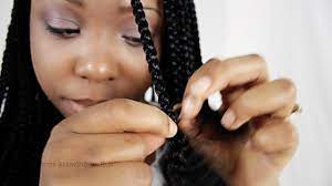 Pick up a piece of yaki hair which is the intended size of your braid. Box Braids Step By Step Tutorial With Single Synthetic Hair Extensions Part 2 Youtube