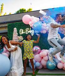 It Ll Be A Boy For Pregnant Christina Milian And Boyfriend Matt Pokora Cloud 9 Christina Milian Gender Reveal Decorations Gender Reveal Party