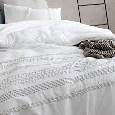 The luxurious 300 thread count fabric creates a softer feel and more pleasing sleep experience, available in several fashionable colors. Byourbed Villa Stitch Embroidered Twin Xl Duvet Cover White Duvet Covers Duvets Covers Sets Rayvoltbike Com