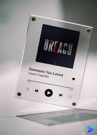 Traacks By Staats Apple Music Spotify Transparent Acrylic Clear Glass Song Plaque Sound Track Songs Spotify Apple Music