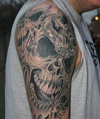 Skull Sleeve Tattoos Designs And Ideas Skull Sleeve Tattoos Sleeve Tattoos Skull Sleeve