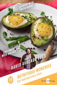 Dude S Baked Avocado Eggs American Egg Board Recipe Healthy Breakfast Recipes Food Brunch Recipes