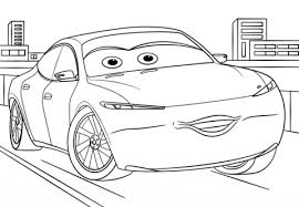 Kick your coloring skills into gear by coloring this page online or printing it out for later. Natalie Certain From Cars 3 Coloring Page Coloring Sheets