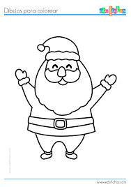 Papa Noel Para Colorear Pdf