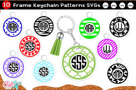 Download Keychain Pattern Monogram Frame Svg File Svg File Free Svg Cut Files