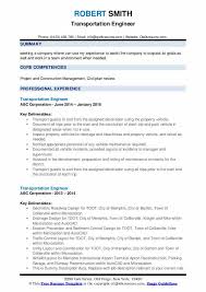 This is an example of a resume for an engineer position. Transportation Engineer Resume Samples Qwikresume