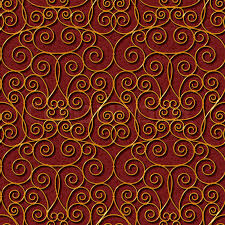 Perfect graphic for wedding invitations. Seamless Floral Dark Red Damask Stock Vector Colourbox