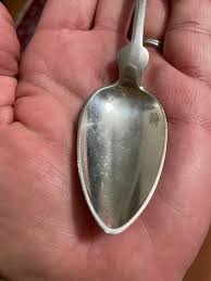 Antique J & I Cox New York Coin Silver Monogrammed Spoon Set.