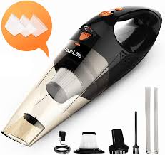 Besides a shop vacuum, a steam cleaner is great for cleaning a dirty car, even the stains. Amazon Com Vaclife Handheld Vacuum Car Vacuum Cleaner Cordless Orange Vl189