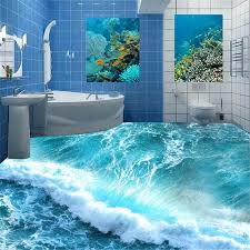 You could start off by finding a picture of an ocean on the internet and hanging that up in your bathroom. 34 3d Bathroom Floor Information Fireplace Designs Ideas