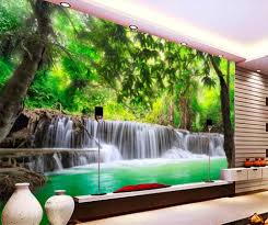 Ti sconsiglio di rivestire tutte le pareti di un ambiente; Beibehang Foto Personalizzata Carta Da Parati 3d Murales Giungla Fiume Cascata Immagine Dell Ornamento 3d Soggiorno Nuova Carta Da Parati Papel De Parede 3d Wall Murals Wallpaper Muralphoto Wallpaper 3d Aliexpress