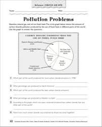 Pollution Problems Science Circle Graph Grades 5 6 Printables Science Worksheets Graphing Worksheets Circle Graph