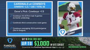 American football is one of the most watched sports in the country, while also being one that has steadily evolved over the years. Arizona Cardinals And Dallas Cowboys Week 6 Preview Fanduel S More Ways To Win