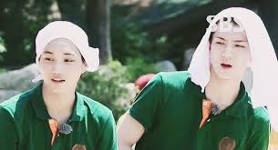 Taemin (shinee), kai, sehun (exo), soyou (sistar), moon heejoon (h.o.t), danny ahn. 140817 Vid Kai And Sehun On Running Man Eng Sub Exobear