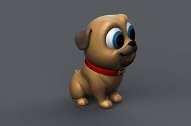 Puppy Pug 3d Print Model Print Models Puppies Print