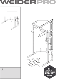 Weider Pro Olympic Cage Bench 14933 Users Manual