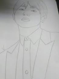 Vivid plum and space violet astro current dorm arrangement: Bts V Drawing Done Too Park Jimin Amino
