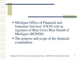 2001 Financial Examination Blue Cross Blue Shield Of