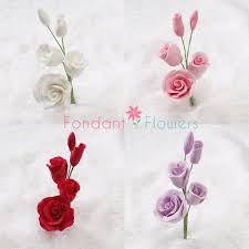 Huge sale on flower pot fillers now on. Mini Rose Filler Sugar Flower Cake Topper In Lavender Red Etsy