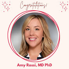 This month, we are celebrating our incredible M4s as they wrap up their  MD/PhD journey and transition into residency! We are so excited to be  starting with Amy Rossi! Amy's achievements during