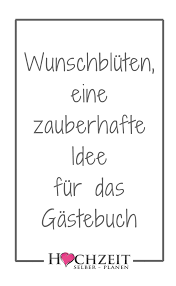Wunschbluten Idee Fur Das Gastebuch Gastebuch Hochzeit Hochzeit Shop