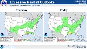Familiar weather pattern of heat and pop-up storms continues this week