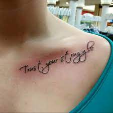 Five butterflies for the five strong women in my family: Tattoo Uploaded By Shelby Jo Johnson Trust Your Struggle Trustyourstruggle Quotestattoo Collarbonetattoos 301727 Tattoodo