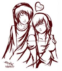 You are able to download this photo easy anime couples drawings in pencil. Images Of Easy Couple Drawings Anime