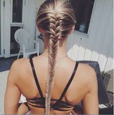 To french braid your hair, divide the chosen section into three equal sized strands, then begin braiding as you would a normal three strand braid: 35 Ideas For Braid Styles For Thin Hair