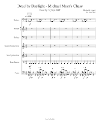 How to play michael myers on piano. Michael Myer S The Shape Chase Theme Dead By Daylight Sheet Music For Piano Strings Group Bass Drum Synthesizer More Instruments Mixed Ensemble Musescore Com