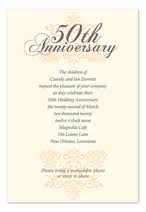 Wedding anniversary invitations for all anniversaries can be fully personalised. Invitation Wording Samples By Invitationconsultants Com Golden Anniversary