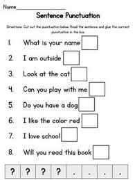 Introduce Question Marks And Periods To Your Students With This Interactive Worksheet Read The Sim Teaching Punctuation Punctuation Worksheets Writing Lessons