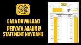 Cara dapatkan penyata bank maybank online. Cara View Dan Download Bank Statement Maybank2u Youtube
