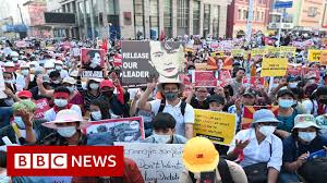 Milton keynes is hoping to be granted city status in the queen's platinum jubilee year. Roads Blocked In Yangon As Thousands Protest Myanmar Coup Bbc News 92 News Urdu Live