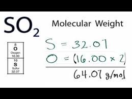So2 Molecular Weight Molar Mass Youtube