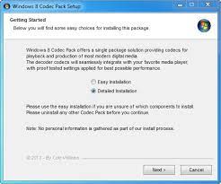 The package is simple to install. Windows 10 Codec Pack