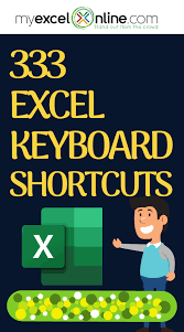 Free Pdf Download 333 Excel Keyboard Shortcuts In 2020 Excel Shortcuts Excel Tutorials Excel For Beginners