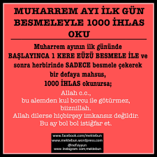 Muharrem ayının 1 günü ne zaman 2021. Muharrem Ayi Ilk Gun Zikirleri Mekteb