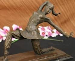 Very happy to experience this. Rare Art Deco Bronze Dancer Figurine By Demetre Chiparus Romanian Artist Signed Ebay