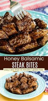 Easy Honey Balsamic Steak Bites Recipe Cupcakes Kale Chips In 2020 Steak Bites Beef Cube Steak Recipes Steak Bites Recipe