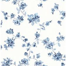 Gray and silver chenille wallpaper home depot wall paper. Flower Blue Wallpaper