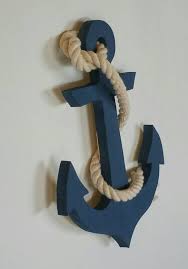 Wooden Anchor With Rope Wooden Anchor Anchor Decor Nautical Etsy Anchor Decor Nautical Anchor Decor Anchor Wall Art