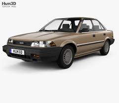 Toyota Corolla Sedan 1987 3d Model From Hum3d Com
