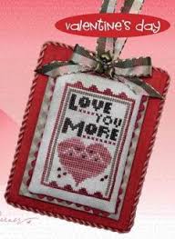 Show your love for someone special by stitching them a happy little love letter! Heart Hand Love More Valentines Cross Stitch Patterns Cross Stitch Patterns Stitch Patterns Cross Stitch