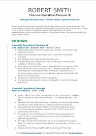 Financial manager cover letter corrected. Financial Operations Manager Resume Samples Qwikresume