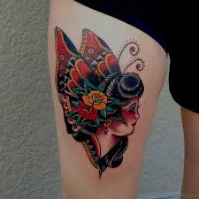 71 Pretty Butterfly Tattoos On Thigh